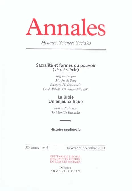 ANNALES HISTOIRE SCIENCES SOCIALES n.58