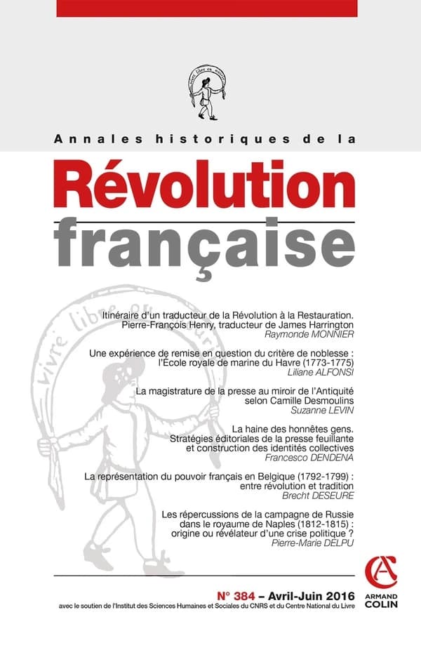 Annales historiques de la révolution française n.384 : avril