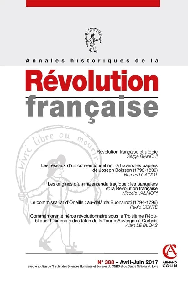 Annales historiques de la révolution française n.388 : avril