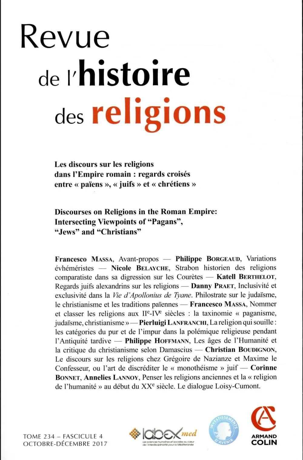 Revue de l'histoire des religions : 4