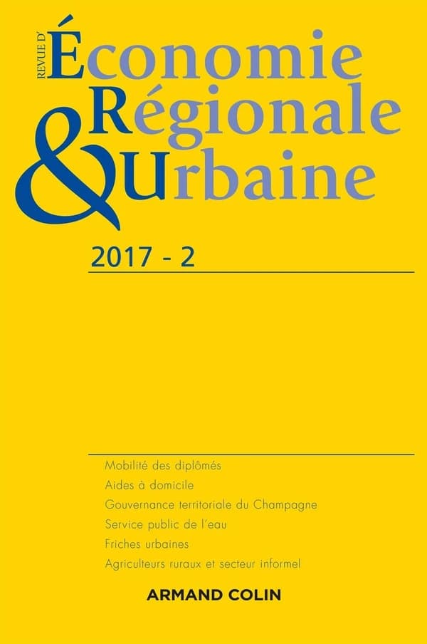 Revue d'économie régionale et urbaine