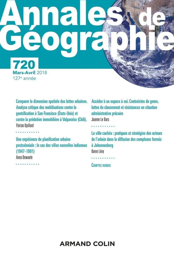 Revue Annales de géographie n.720 : 2