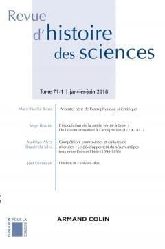 Revue d'histoire des sciences n.1