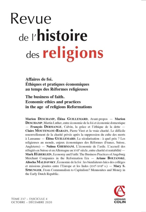 Revue de l'histoire des religions n.236-4 : octobre-décembre 2019 ; appropriations monothéistes de figures « païennes »