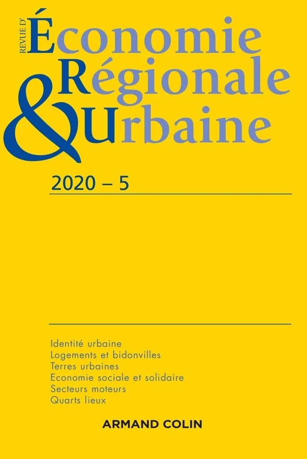Revue d'économie régionale et urbaine n.2020-5 : varia