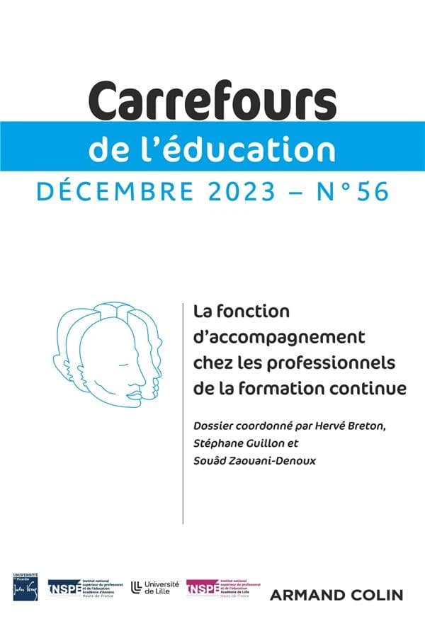 Carrefours de l'éducation n.56 : La fonction d'accompagnement chez les professionnels de la formation continue