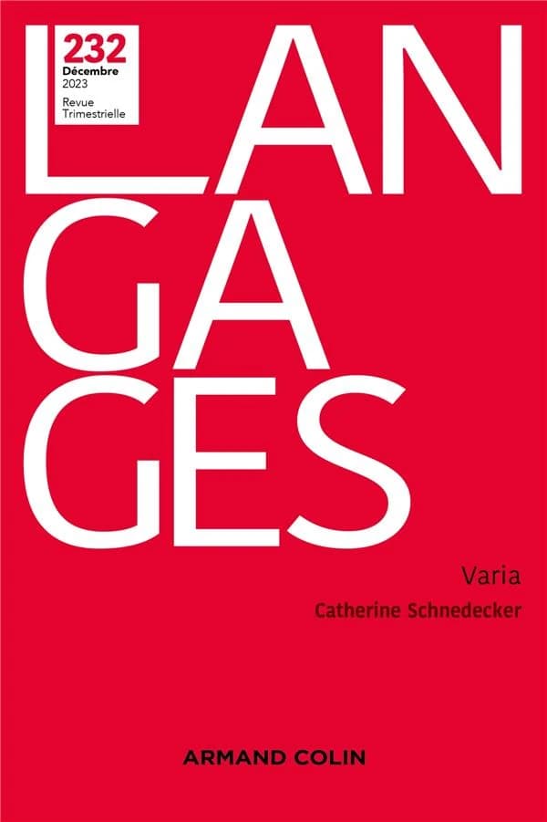 Revue langages n.232 : Varia