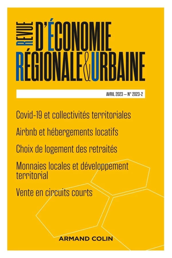 Revue d'économie régionale et urbaine n.2023