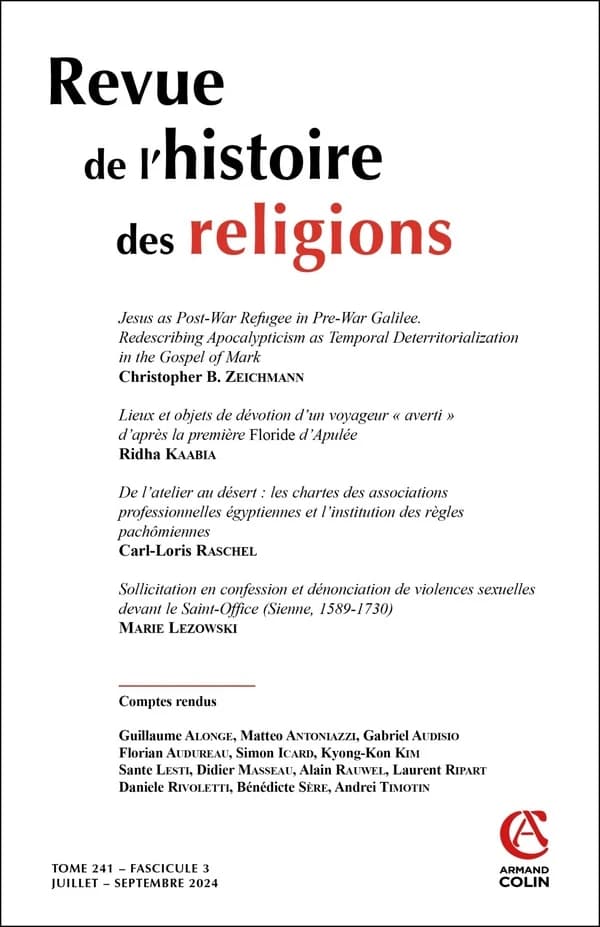 Revue de l'histoire des religions n.241