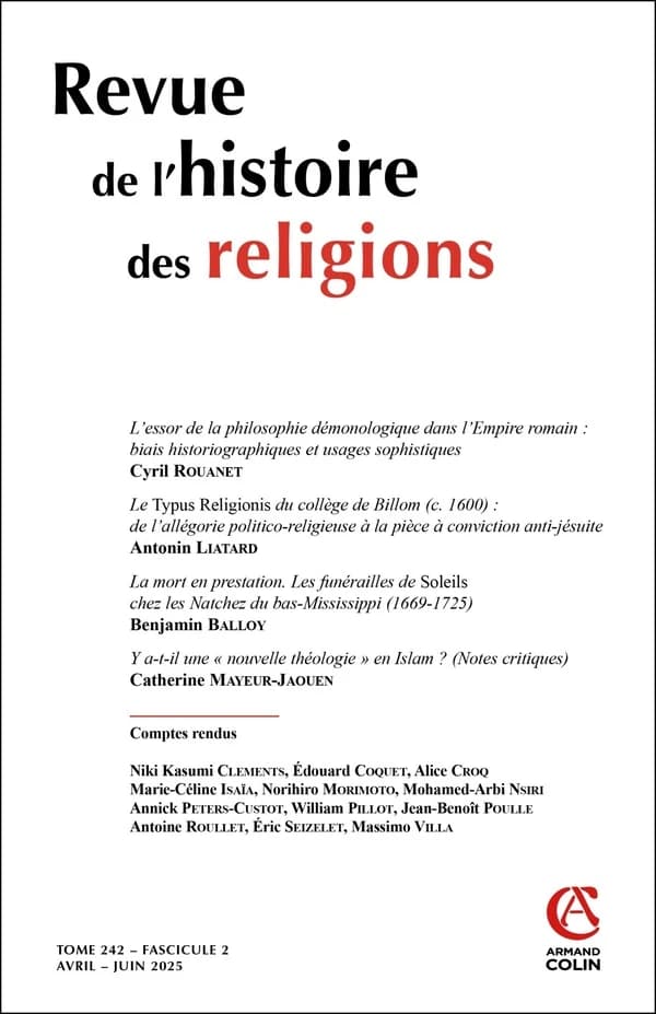 Revue de l'histoire des religions n.242