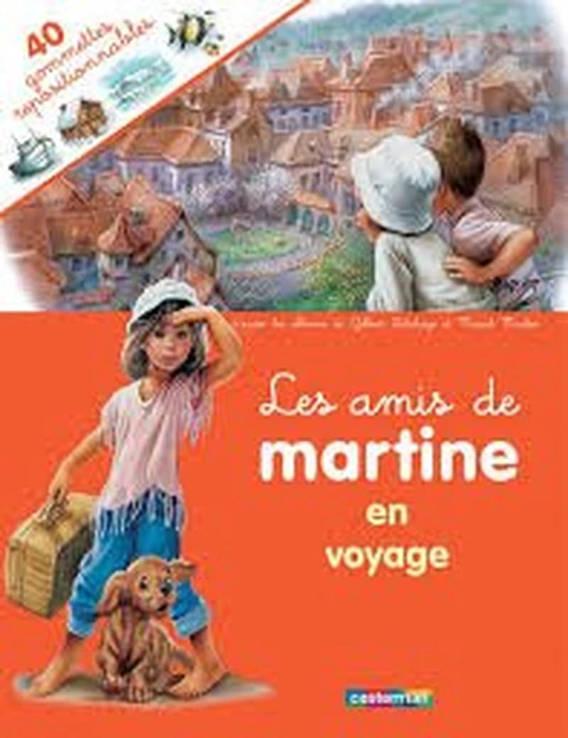 Les amis de martine en voyage ( 40 autocollants repositionnables )