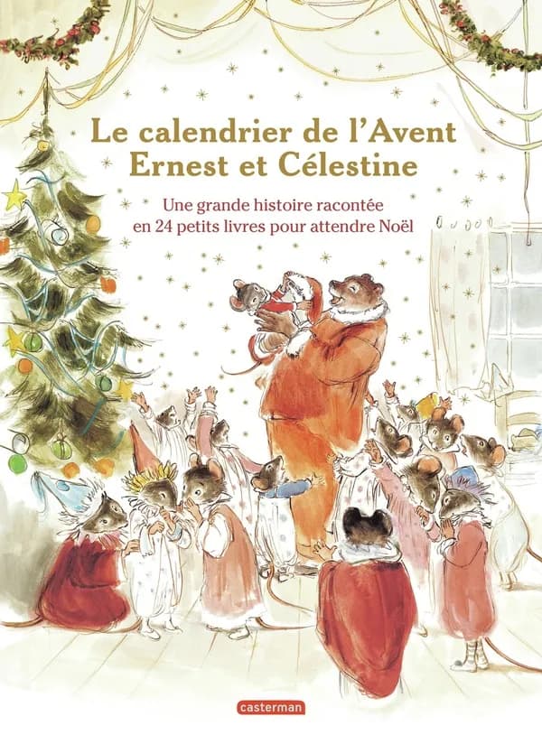Le calendrier de l'Avent "Ernest et Célestine" : une grande histoire racontée en 24 petits livres pour attendre Noël
