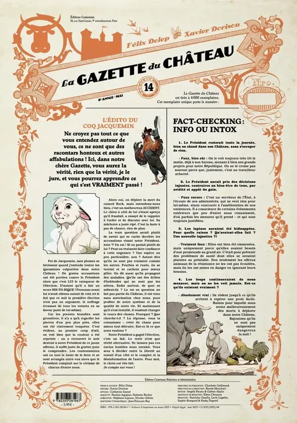 Le château des animaux ; la gazette du château n.14