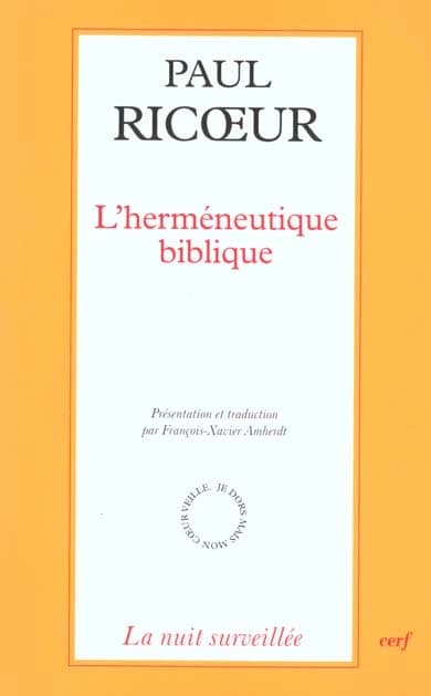 L'herméneutique biblique