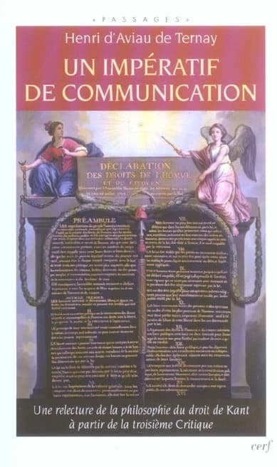 Un impératif de communication : une relecture de la philosophie du droit de Kant à partir de la troisième "Critique"