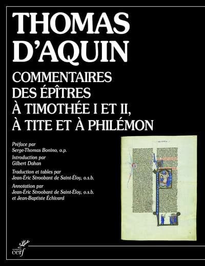 Commentaires des Épîtres à Timothée I et II, à Tite et à Philémon