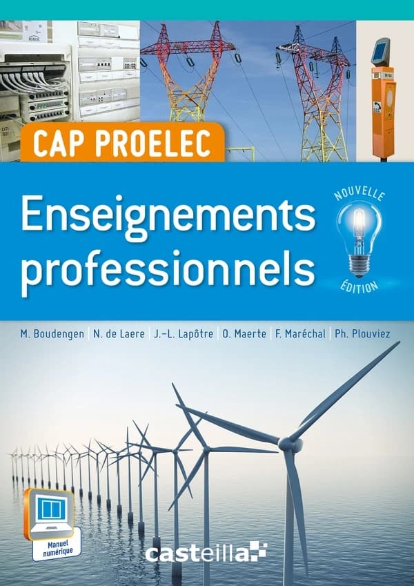 Enseignements professionnels ; cap proelec ; livre de l'élève