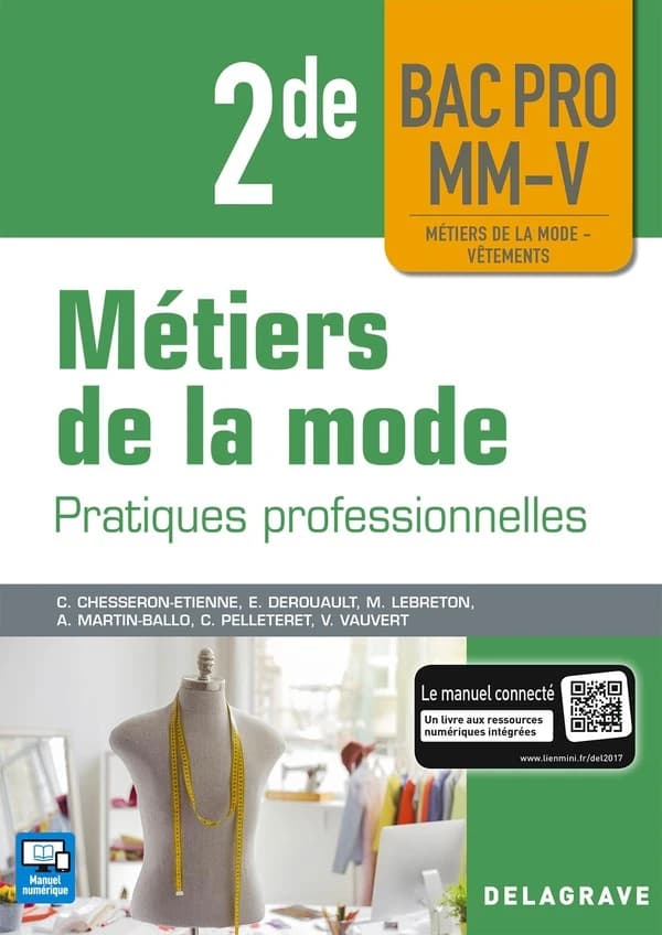 Métiers de la mode ; pratiques professionnelles ; 2de bac pro MM-V (édition 2017)