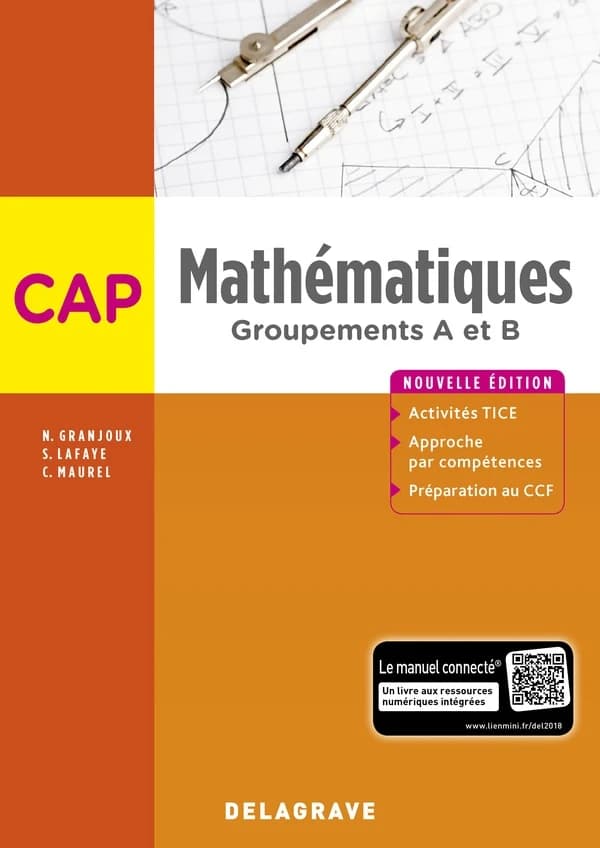 Mathématiques ; groupement A et B ; CAP ; pochette élève