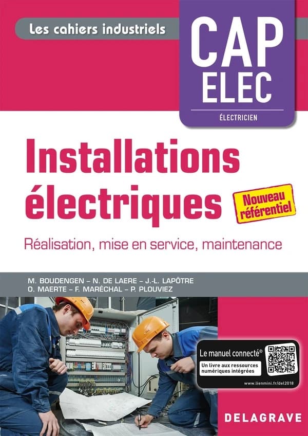 Installations électriques ; CAP électricien ; pochette élève