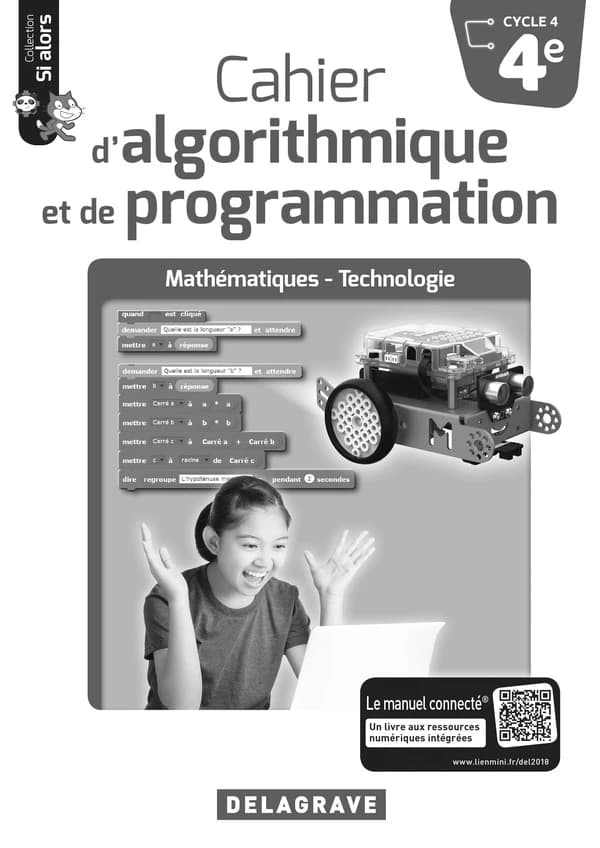 Mathématiques ; technologie ; cahier d'algorithmique et de programmation ; 4e ; livre du professeur