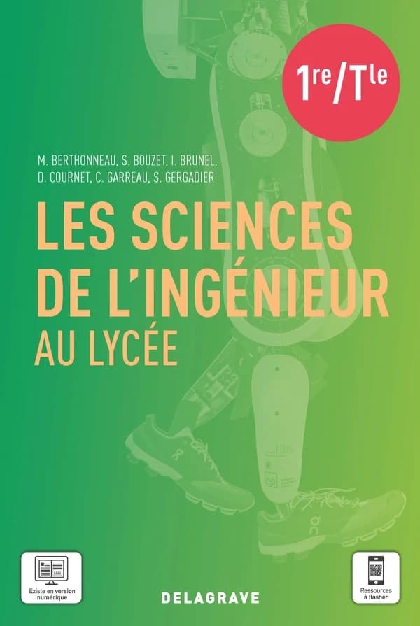 Les sciences de l'ingénieur au lycée, 1re-Tle