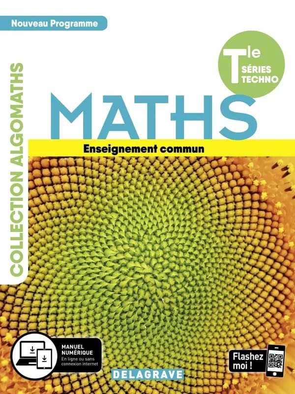Maths : Tle, séries techno : enseignement commun : nouveau programme