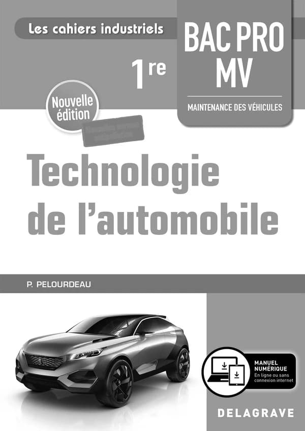 Technologie de l'automobile ; 1e bac pro MV ; livre du professeur (édition 2020)