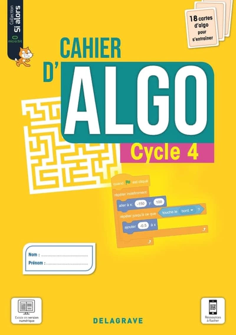 Cahier d'algo Cycle 4 (2021)