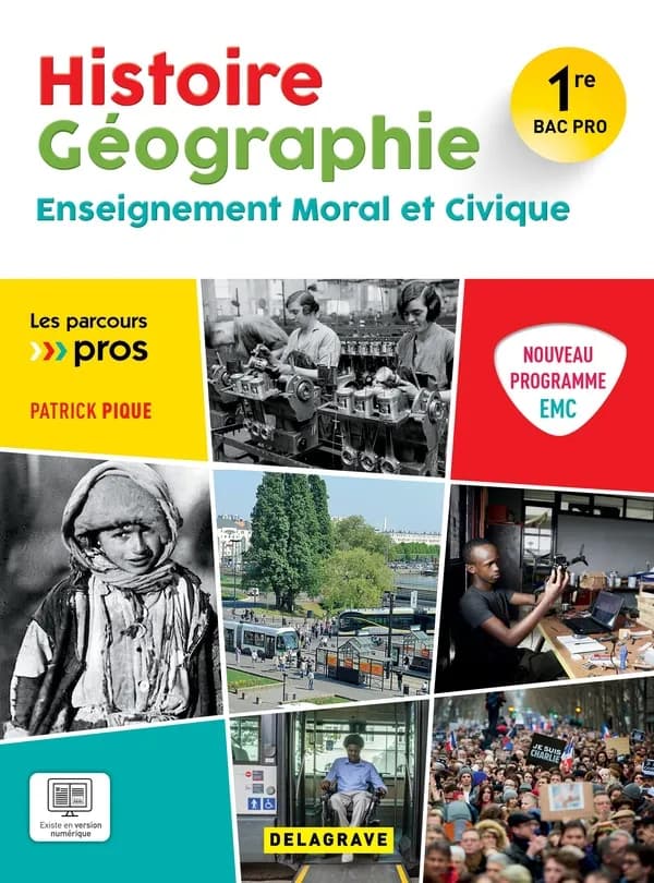Histoire géographie, enseignement moral et civique, 1re bac pro : nouveau programme EMC