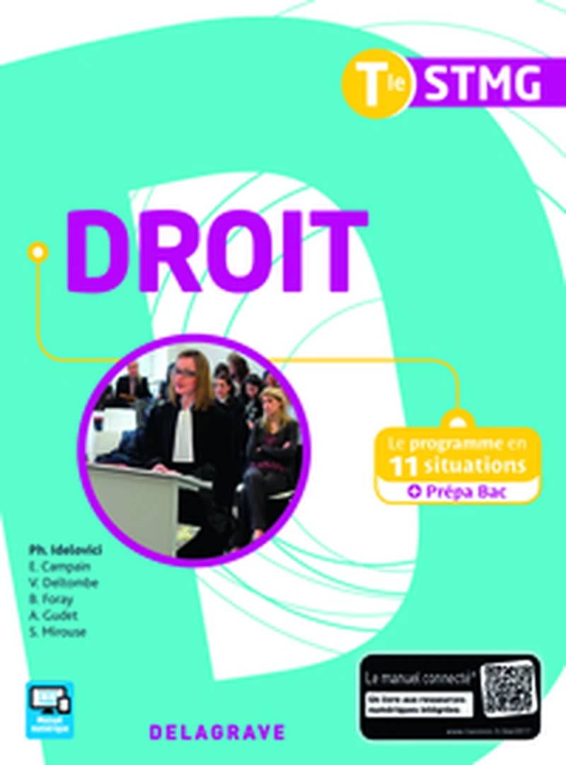 Droit : Tle STMG : le programme en 11 situations + prépa bac