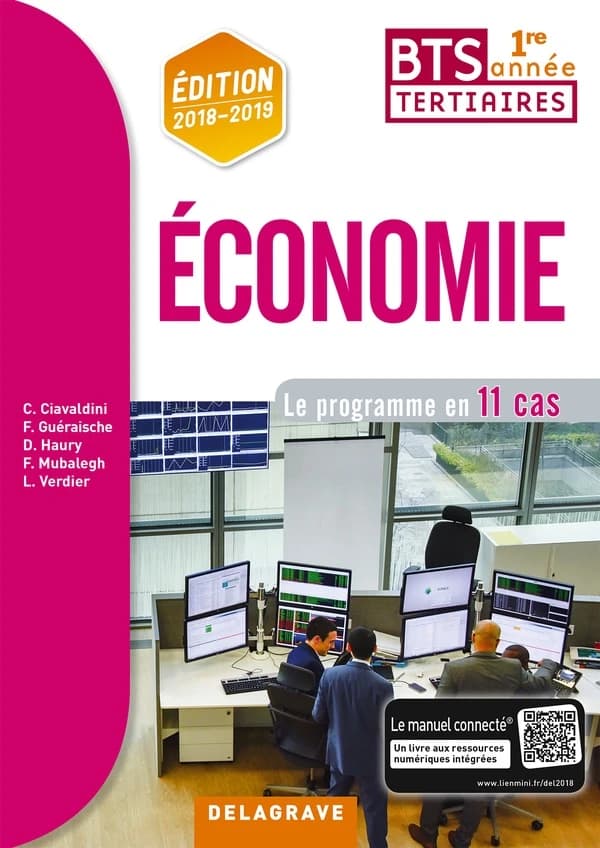 économie ; BTS tertiaires 1re année ; le programme en 11 cas ; pochette élève (édition 2018