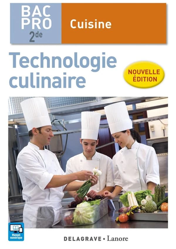 Technologie culinaire ; 2nde Bac Pro cuisine ; pochette élève