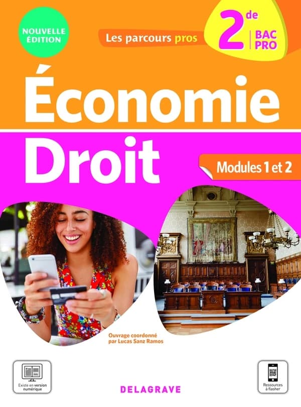 Les parcours pro : économie-droit : 2de Bac Pro ; pochette élève (édition 2021)
