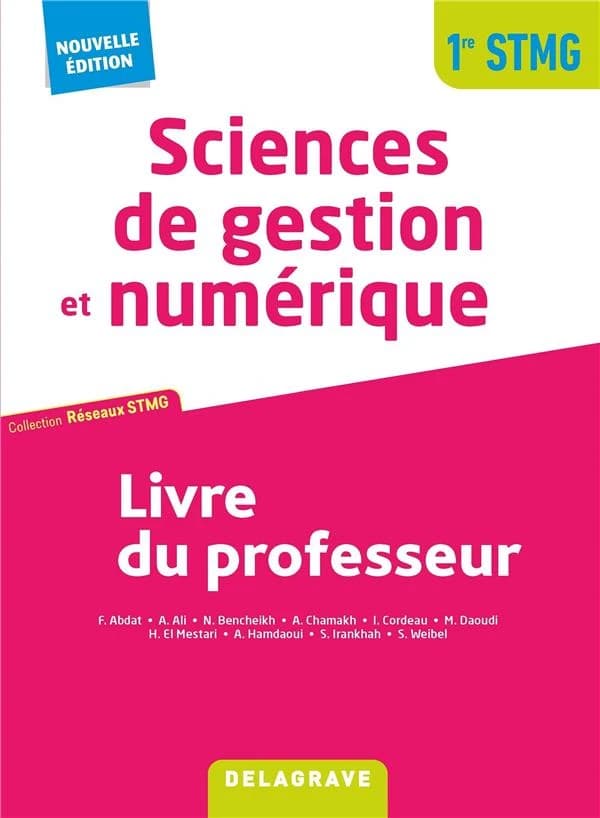 Réseaux STMG : sciences de gestion et numérique : 1re STMG ; pochette