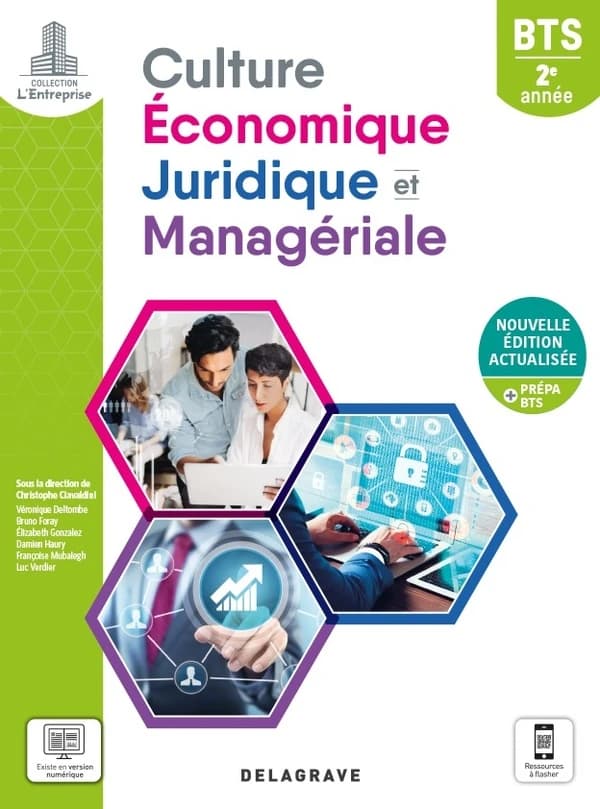 L'entreprise : culture économique, juridique et manageriale (CEJM) 2e année BTS ; pochette élève (édition 2021)