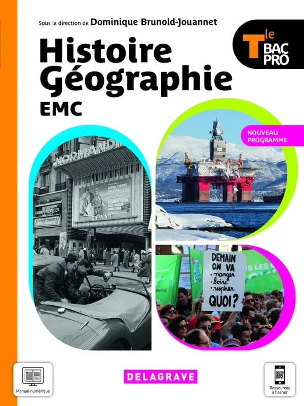 Histoire géographie EMC : terminale bac pro ; manuel de l'élève (édition 2021)