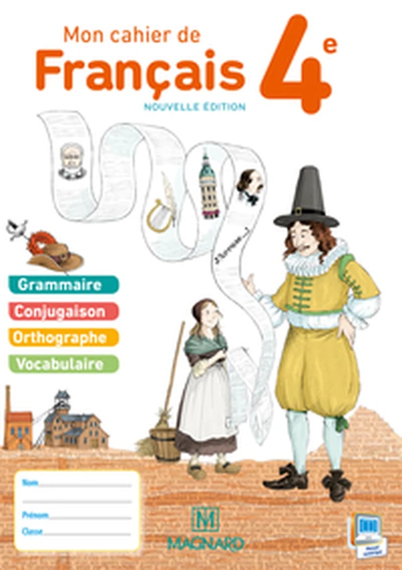 MON CAHIER DE FRANCAIS 4E ELEVE 2015