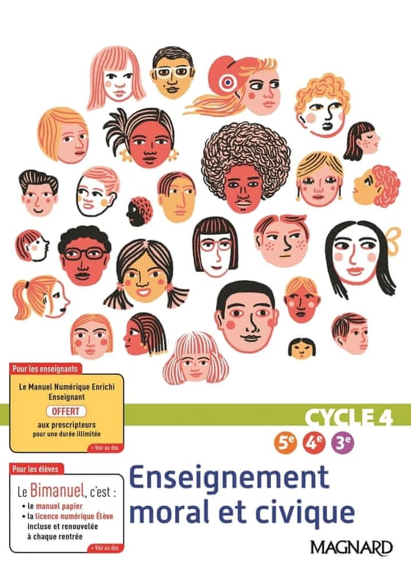 Enseignement moral et civique ; cycle 4 ; 5e, 4e, 3e ; bimanuel