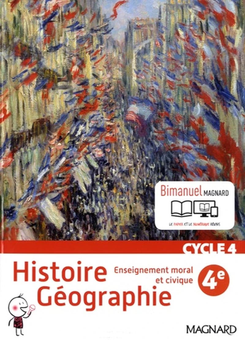 Histoire-géographie, enseignement moral et civique, 4e : programme 2016