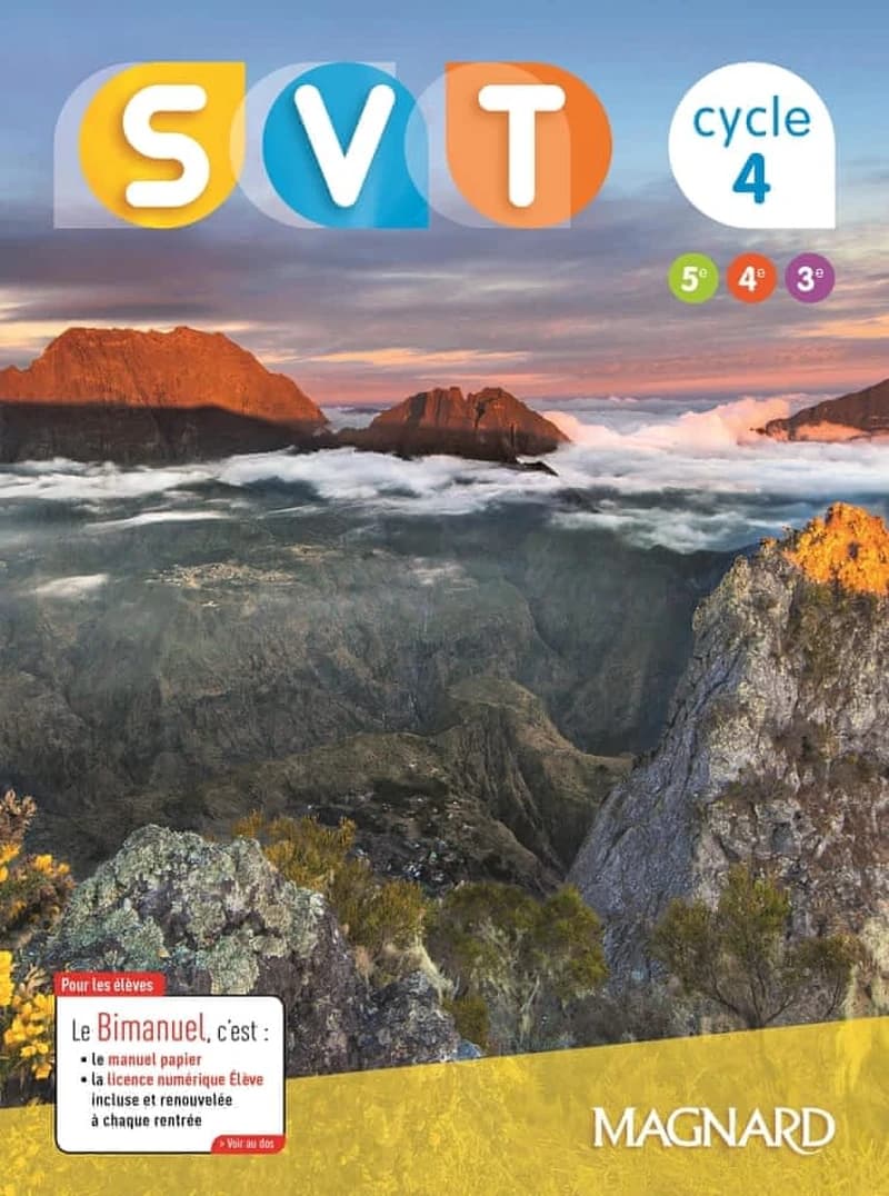 SVT, sciences de la vie et de la terre : cycle 4 : 5e, 4e, 3e (Éd. 2017) sous la direction de Béatrice Salviat, Julien Girault ; [par] Solenne Albertini-Mattei, Julie Azan, Muriel Bastonero... [et al.]
