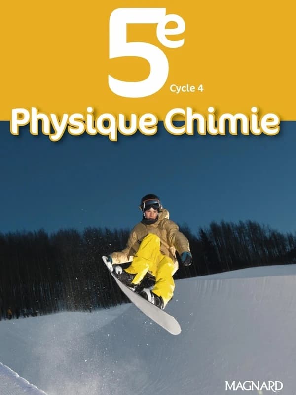 Physique, chimie, 5e : programme 2016