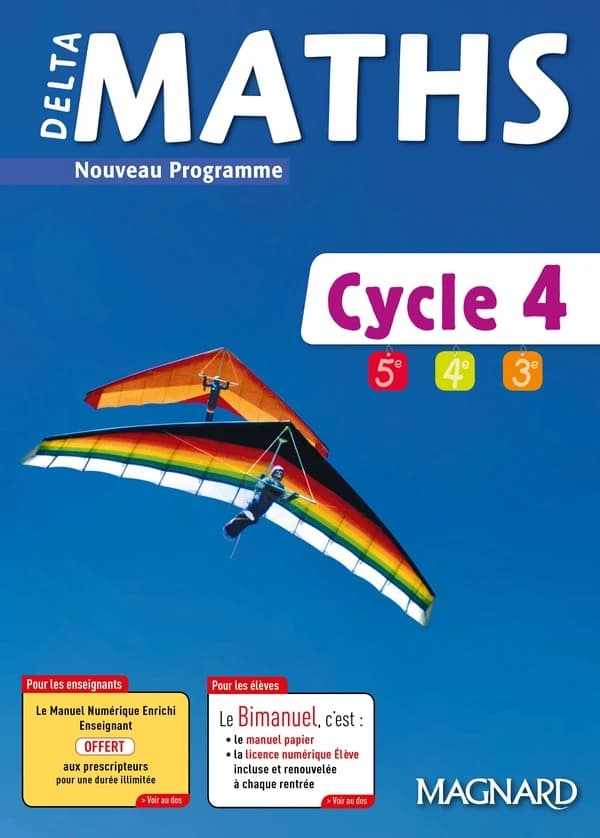 Maths : cycle 4, 5e, 4e, 3e : nouveau programme