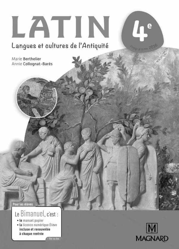 Latin ; 4e ; livre du professeur