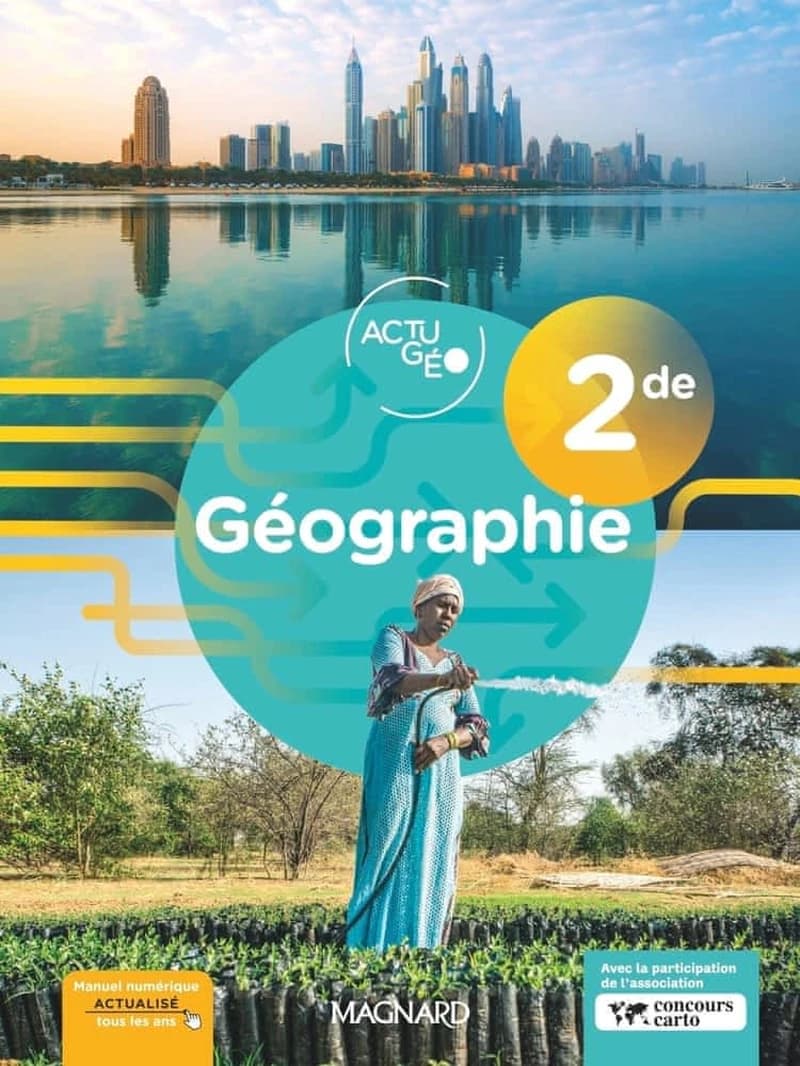 Géographie, 2de (Éd. 2023) sous la direction d'Emmanuelle Byrdy-Dépaty et Vincent Doumerc ; [par] Antoine Baronnet,... Vincent Doumerc,... Guillaume Bouloc... [et al.]