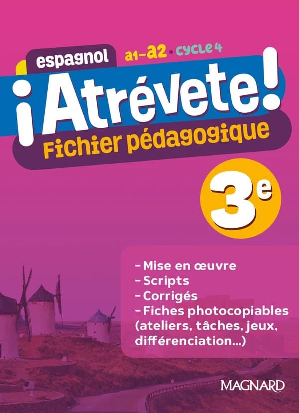 ¡Atrévete! : espagnol : 3e : A1-A2, cycle 4