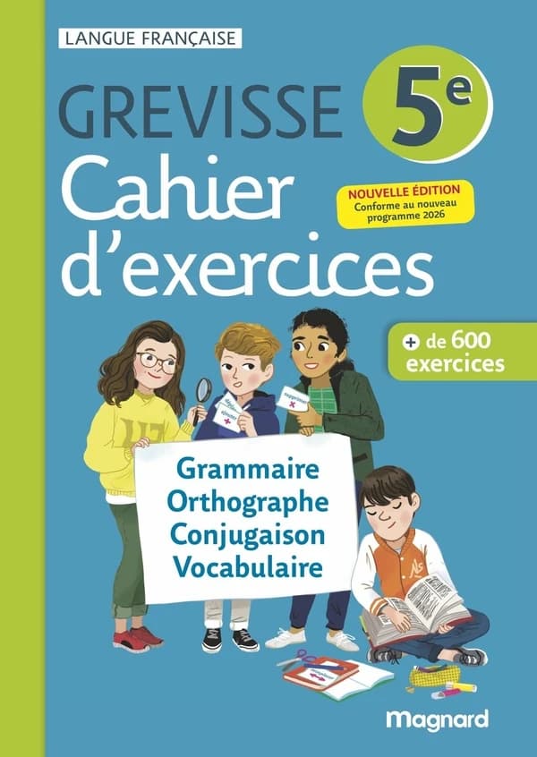 Grevisse langue française : 5e : Cahier d'exercices (édition 2026)