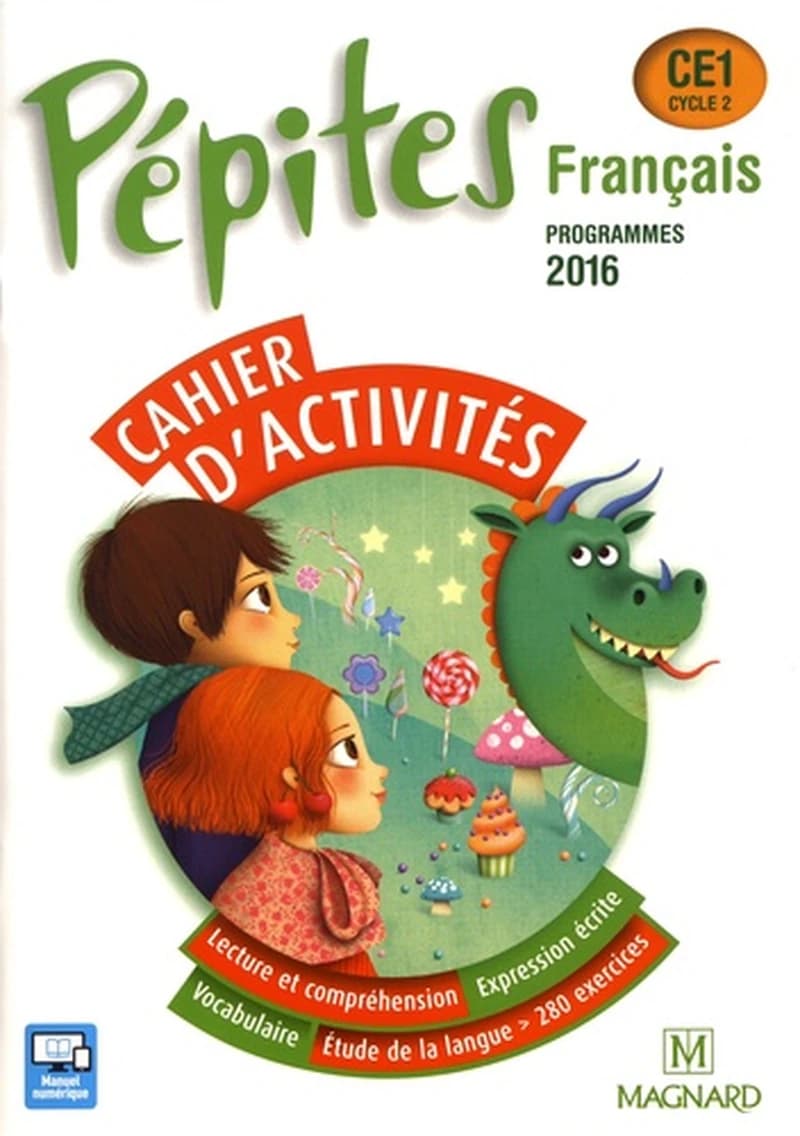 Français CE1 Cycle 2 Pépites : Cahier d'activités, programmes 2016