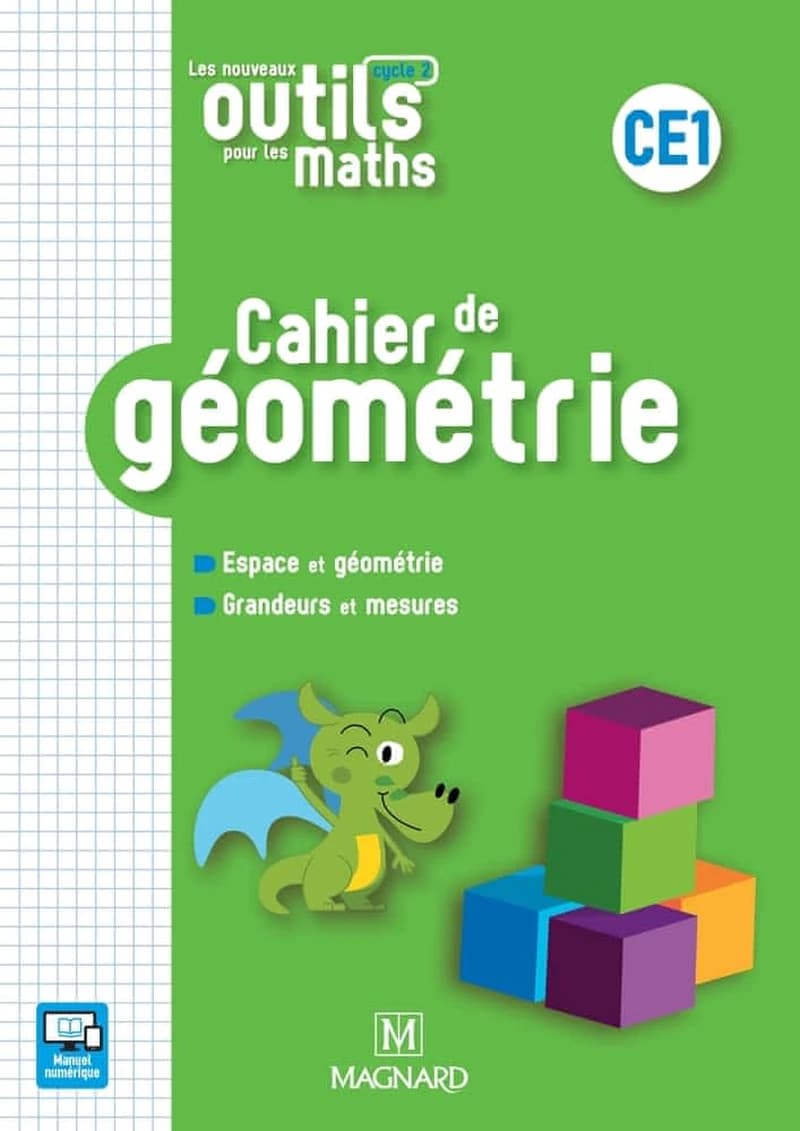 Les nouveaux outils pour les maths : cahier de géométrie ; CE1 (édition 2018)