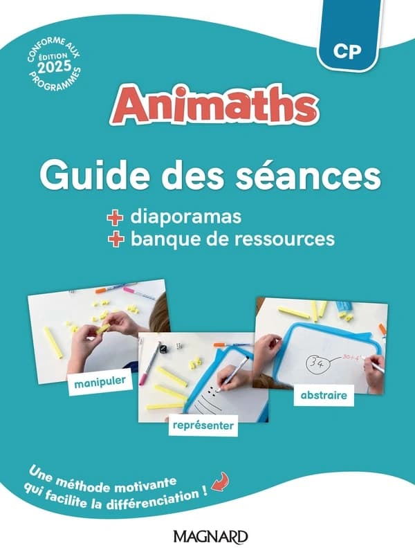 Animaths : CP : Guide pédagogique + Banque de ressources (édition 2025)